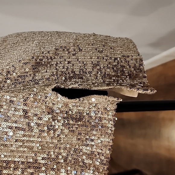 DKNY Sequined Top Gold - Picture 3 of 8
